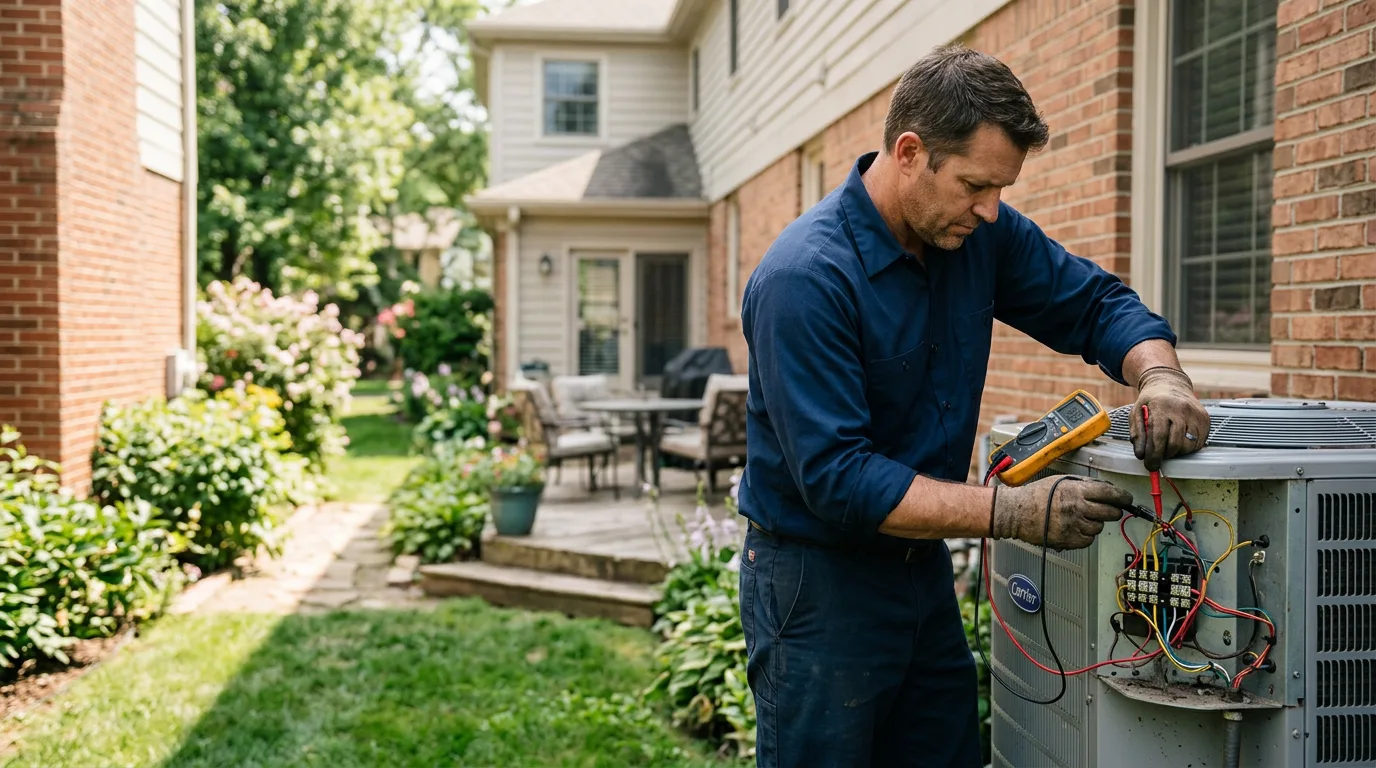 HVAC technician working near Tenafly, NJ